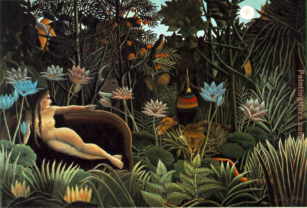 The Dream painting - Henri Rousseau The Dream art painting